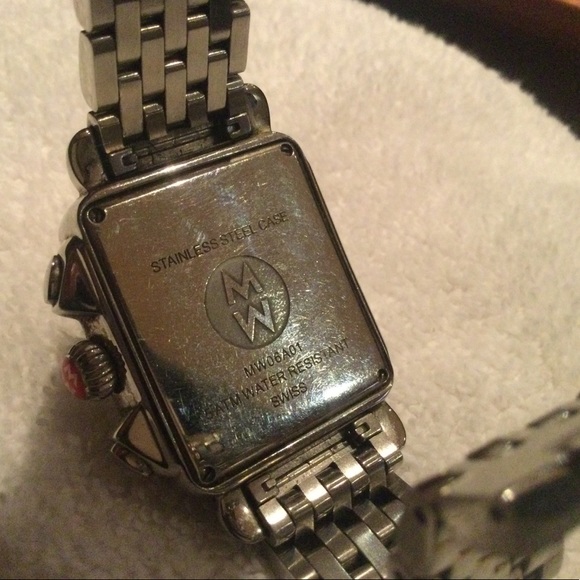GUC Movado Deco Diamond Case Diamond Dial Stainless Steel Watch main image 7